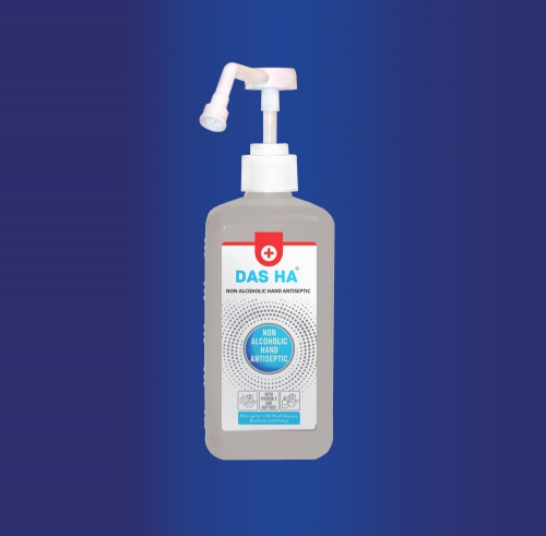 دس اچ ای - محلول ضد عفونی کننده غیرالکلی آماده به مصرف دست همراه با مواد نرم کننده ،بدون نیاز به آبکشی